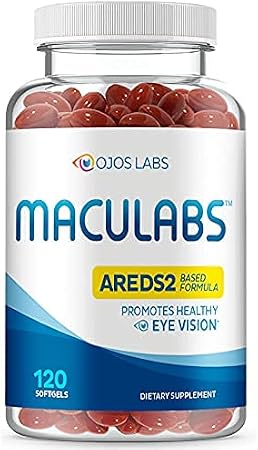 Eye Vitamins - AREDS 2 Based Formula - Eye Vitamin with Lutein & Zeaxanthin for Macular Health - Vision Supplements for Adults - 120 Softgels Support & Care for Eyes - Made in USA