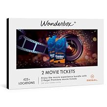 WONDERBOX Regal Movie Gift Box, 2 Tickets Movie Night Experience for 2, Valid at 425 Locations