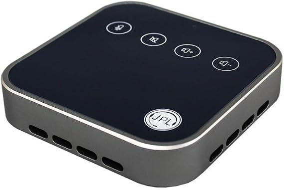 JPL Convey USB Speakerphone with Fully Duplexed Microphones, 360 Degree Omnidirectional Voice Pickup, and Soft Pouch Carry Case, 575-386-001