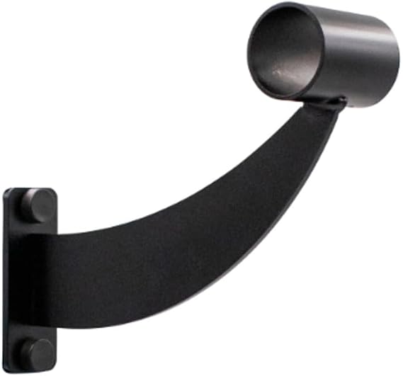 Vita Vibe Collared Ballet Barre Mounting Bracket - WB15 - USA Made (Black)