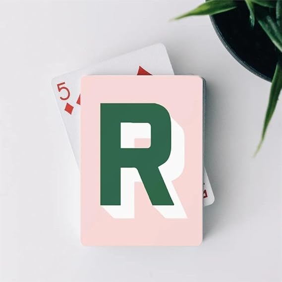 VEELU Custom Playing Cards - Personalized Deck with Monogram - Perfect for Anniversaries, Weddings, Game Nights - Unique Gift Idea