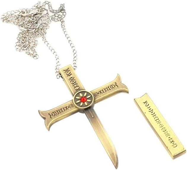 Anime A Pieces Necklace for Women Men Dracule Mihawk Cross Metal Necklaces Jewelry Pendant Chains Choker Collares Gift