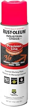 M1600 System Precision Line Inverted Marking Paint, Fluorescent Pink