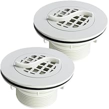 2Pcs Threaded Inlet Strainer Kit Compatible with Intex Filter Pumps w/ 1-1/2" Hoses,Incl Rubber Washer and Strainer Nut,Inlet Strainer use for Stock Tank Pools & Above Ground Pool