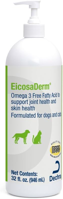 Omega 3 Liquid for Dogs and Cats, 32 oz | Supports Joint Health and Skin Health; Packaging May Vary