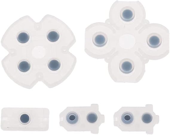 MMOBIEL Rubber Silicone Conductive Button Pad Set for PlayStation 4 Dualshock 4 Controller JDS030 / 040 Incl. (+) Screwdriver