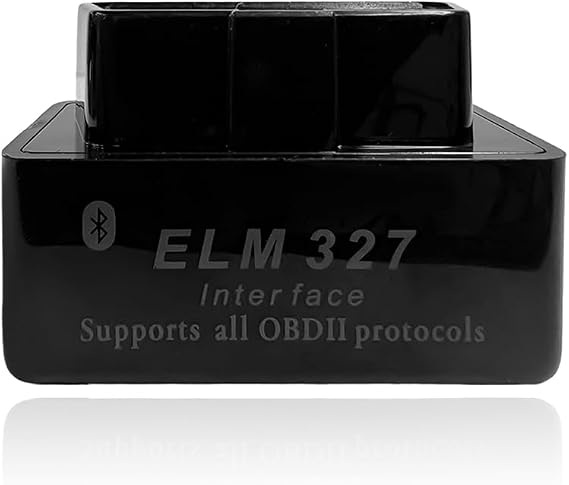 KVAEY OBDII Car Auto Diagnostic Scanner, ELM327 Automotive Bluetooth Scan Tool and Code Reader, Professional Car Bluetooth Engine Fault Code Reader, Universal Car Accessories (Black)