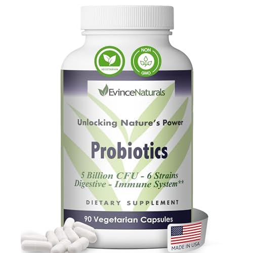 Probiotic and Prebiotic Supplement - 6 Strains of Intense Regenerative Probiotics for Men & Women 5 Billion CFU - Bowel, Inflammation, Immunity, Digestive Support - Digestive Supplement, 90 Capsules