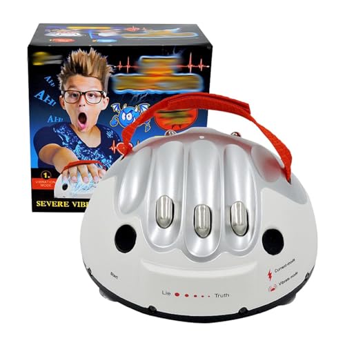 Micro Electric Shock Lie Detector Amazing Roulette Shocking Game Funny Truth or Dare Game Lie Detector Game Gifts for Party Analyzer Game