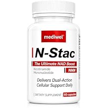 N-Stac Apigenin & Quercetin Complex - Cellular Enzyme Defense with Pure NMN 500mg - Dual-Pathway NAD+ Booster - Third Party Tested - Made in USA - 60 Capsules
