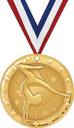 Gymnastics Medals - 2" Gold Gymnastics Team Medal Awards Prime