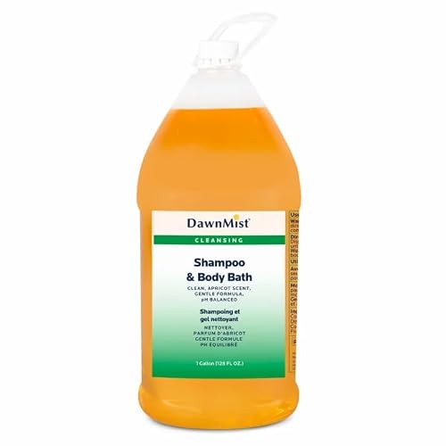 Dukal DawnMist Shampoo & Body Bath with Pump Refreshing All-in-One Cleanser, 1-Gallon Bottle, Ideal for Daily Use, Pack of 1