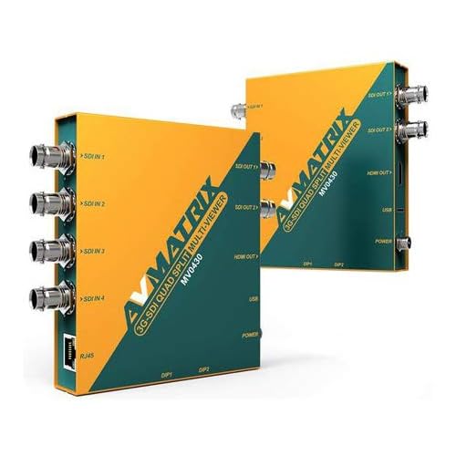 Lilliput Electronics LIL-MV0430 AVMATRIX 4 Channel 3G-SDI Quad Split Multiviewer