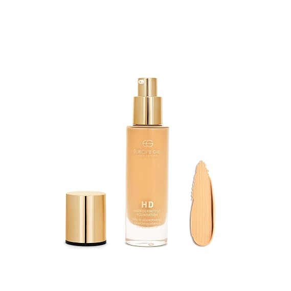 New HD Matte Finish Foundatio.n | Long Lasting Full Coverage Liquid Foundatio.n | Oil Control Foundatio.n | Blend easily for flawless look | Poreless Liquid Foundatio.n | (Light 10)