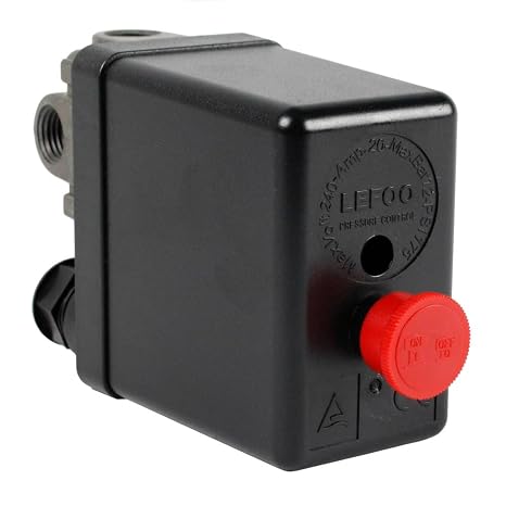 95-125 PSI 4 Port Pressure Switch Aftermarket Replacement Fits Hitachi and Emglo Compressors