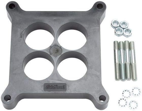 Edelbrock 8711 Phenolic Carburetor Spacer, Black