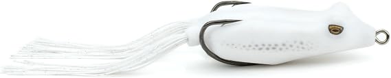 SNAG Proof Phat Frog | Ultra-Realistic Hollow Body Frog | Weedless Design for Heavy Cover | Alabaster, 3-Inch, 5/8 oz