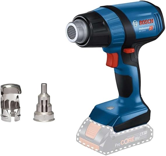 Bosch Professional GHG 18V-50 Akülü Sıcak Hava Tabancası (18 Volt, SOLO, Çalışma Sıcaklığı: 300 – 500 °C, Karton kutuda)