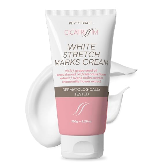 Cicatrissim Targeted Stretch Mark Cream for White and Established Striae - Softens Stretch Marks, Evens Skin Tone, and Supports Firmer Skin - All Skin Types - 5.3 oz