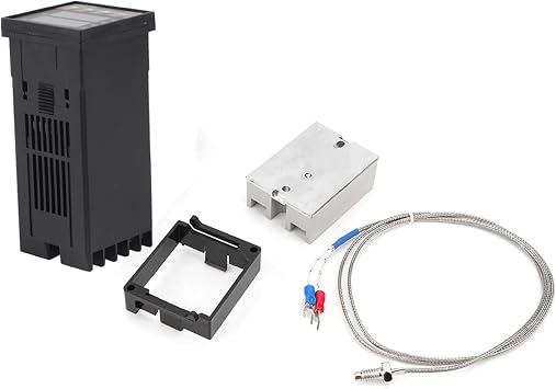 PID Temperature Controller Kit, AC100-240V Digital PID REX-C100 Temperature Controller 40A Solid State Relay K Thermocouple GD Kit for Seedling Germination, Rooting, Brewing, Heating