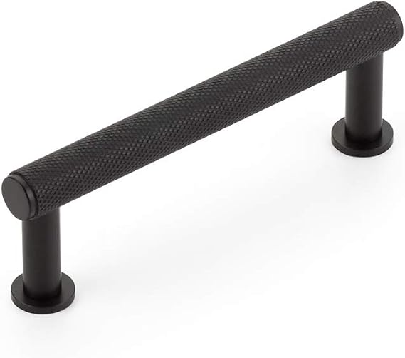 Schaub Pub House Collection 3-1/2 in. (89mm) Knurled Pull, Matte Black - 5003-MB