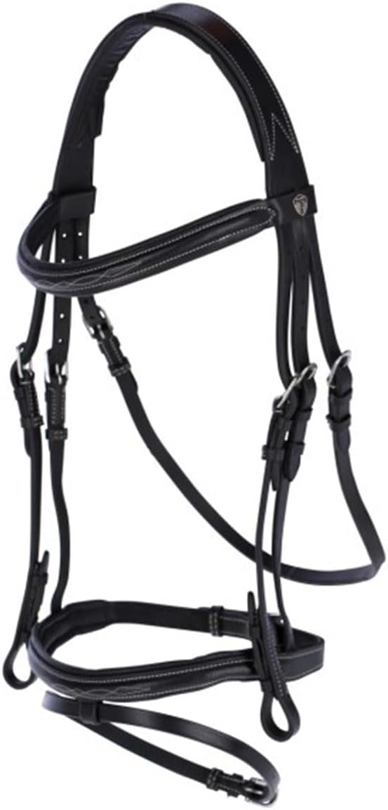 Kerbl 326138 Trensenzaum Classic Leder Schwarz Cob