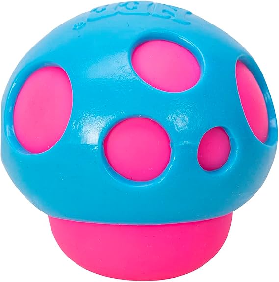 Schylling NeeDoh Shroom - The Groovy Glob! - Assorted Colors 2.7" x 2.7"