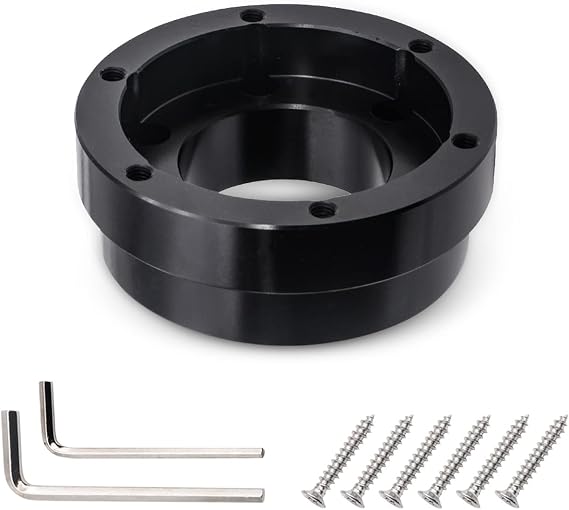 1 PC Steering Wheel Hub Adapter Conversion Spacer, 70 MM Steering Wheel Adapter Plate Hub Boss, Racing Car Game Modification, Universal Car Accessories