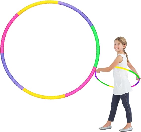 Adjustable Weighted Hula Hoop for Full-Body Workouts – 7-Section Detachable Design for Kids