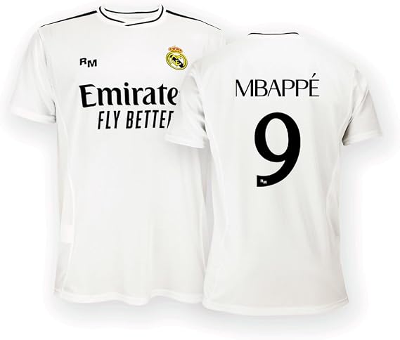 Real Madrid Home Shirt, Kit Season 24/25, Replica Jersey with Official License