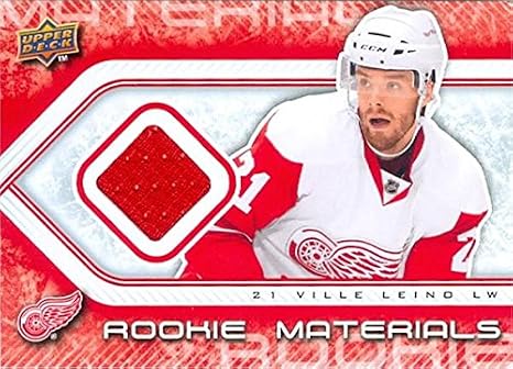 Autograph Warehouse 466279 Ville Leino Player Worn Jersey Patch Hockey Card, 2010 Upper Deck Rookie Materials No. RMVL