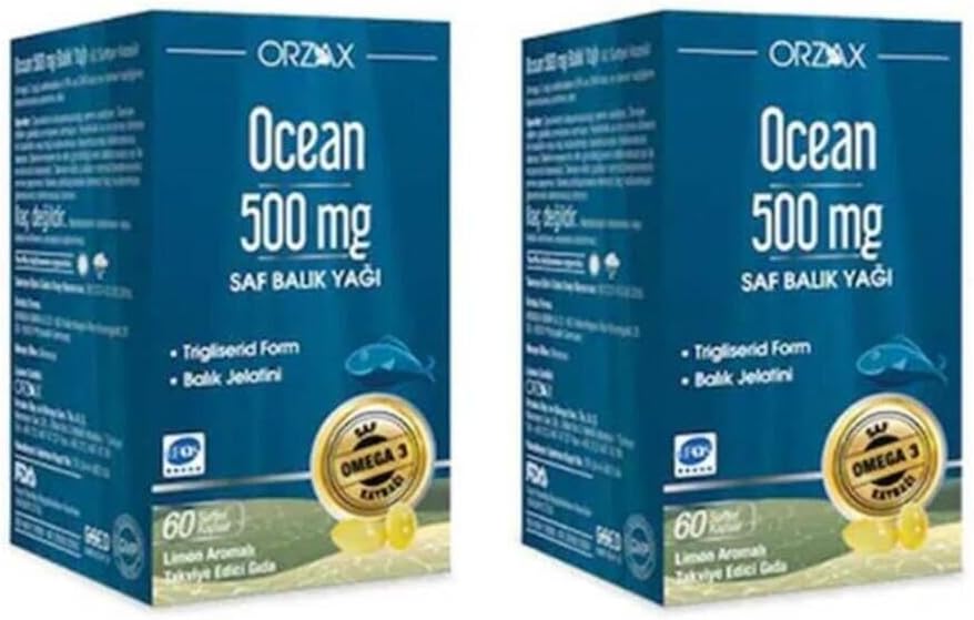 Ocean Saf Omega 3 Balık Yağı 500 Mg 60 Kapsül X2 Adet, csp110000614