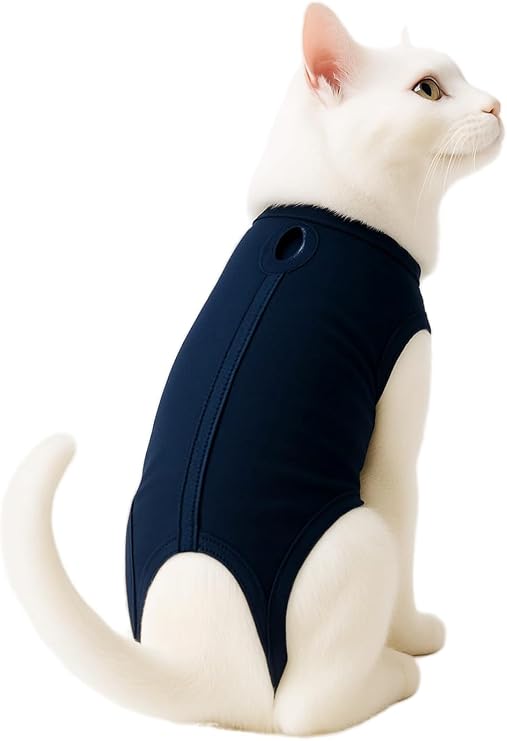 Kedi ve Köpek Kıyafeti & Elbisesi Lacivert Medikal Veteriner Çıkışı Tulum Yeşil M