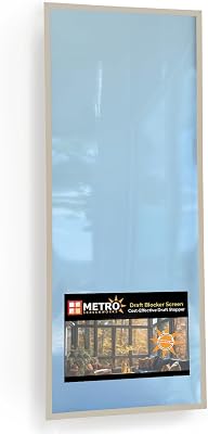 Metro Screenworks Draft Blocker - Custom Size Window Screen Vinyl - Wind Blocker Cold Air Window Draft Stopper, Protection, Guard, Excluder - Porch, Patio, Window Screen Replacement Almond