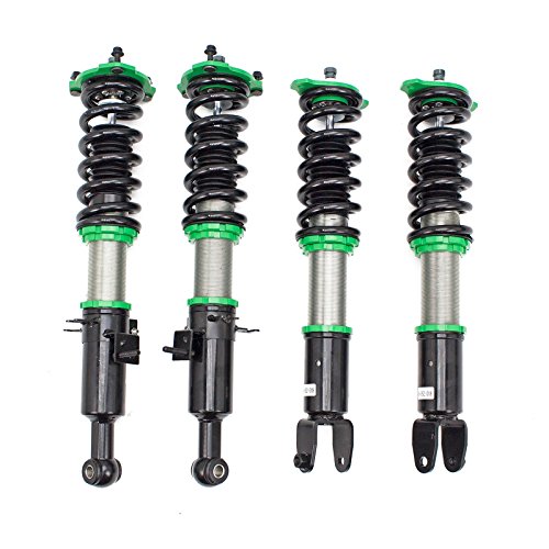 Rev9 R9-HS2-048_1 Hyper-Street II Coilover Suspension Lowering Kit, Mono-Tube Shock w 32 Click Rebound Setting, Full Length Adjustable, compatible with Nissan 370Z Z34 2009-20