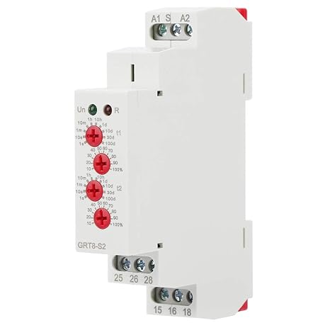 GRT8 S2 Mini Asymmetric Cycle Timer Relay - Precise Timing, Wide Delay Range, Easy Installation for Home, Industrial Applications