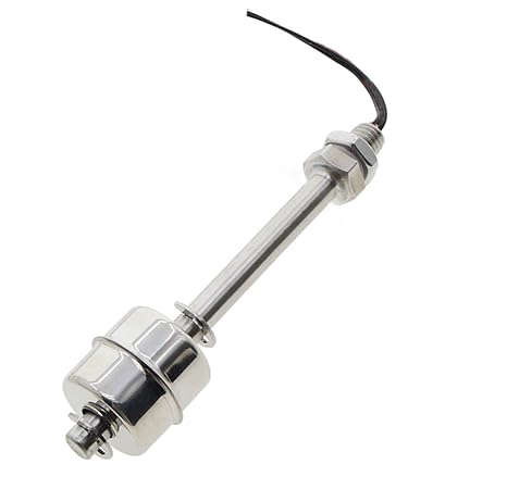 100mm Stainless Steel Float Switch Liquid Water Level Sensor Monitor Vertical Fish Tank Mini M10,10W 0.5Amp