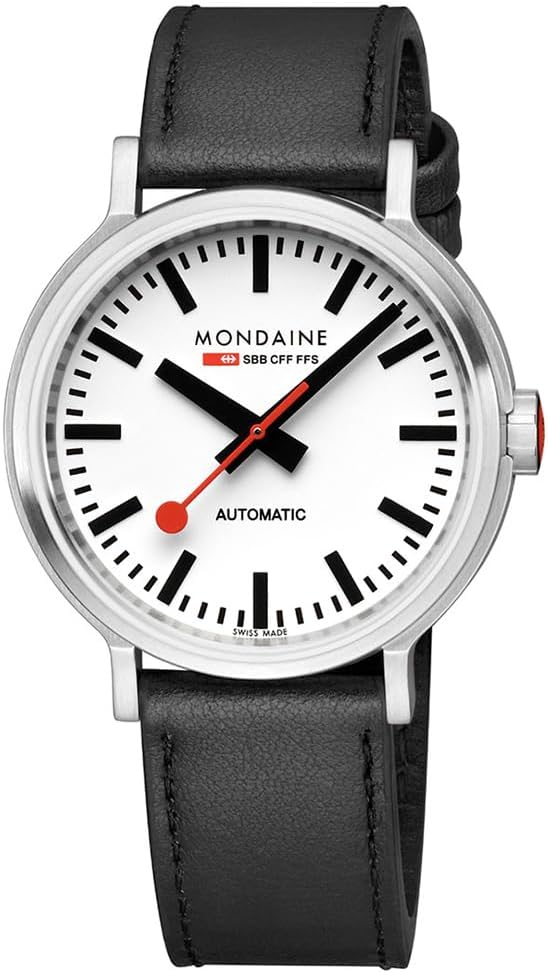 Mondaine Classic Mens Analogue Automatic Watch with Leather Bracelet MST.4161B.LBV