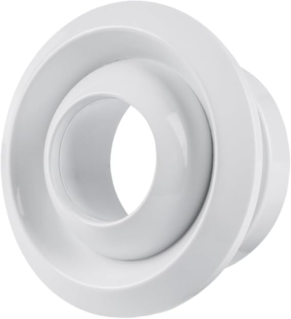 Ball Jet Nozzle Diffuser Roofing Vent Lightweight Easy Installation Ceiling Diffuser Ventilation Cover for Malls Kitchen, 6inch
