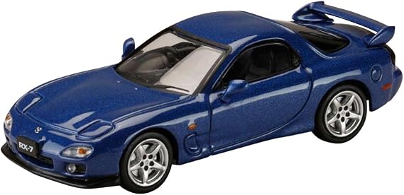1/64 Mazda RX-7 (FD3S) TYPE R Bathurst with Engine Display Model Innocent Blue Mica