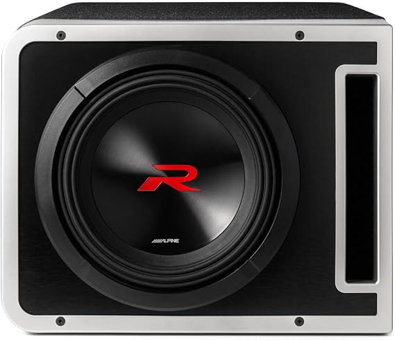 Alpine R2-SB12V Single Type R2 12-in Subwoofer in Vented Enclosure | Ready-to-Play Ported Cabinet, Deep Accurate Output, Easy Sub Box Install, Factory-Matched Design, 12 Inch Size, R Series