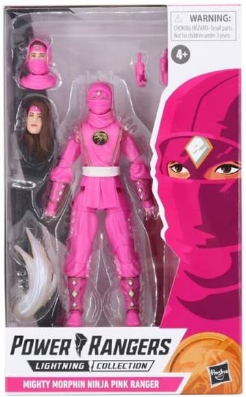 Power Rangers Mighty Morphin Lightning Collection Ninja Rangers Collection Red Pink Yellow (Ninja Pink Ranger)