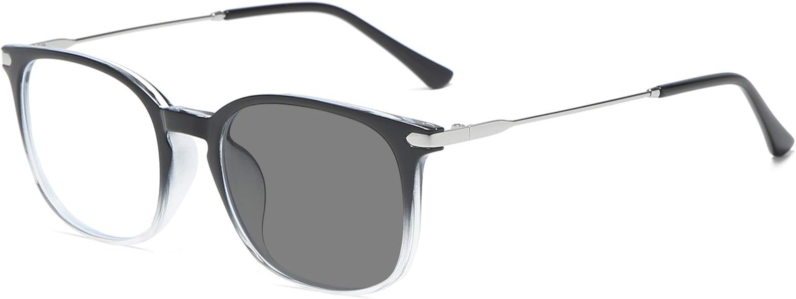 YIMI Blue Light Blocking Glasses Photochromic Sunglasses for Women Men Full Frame Anti UV Ray Filter Computer Gaming Glasses