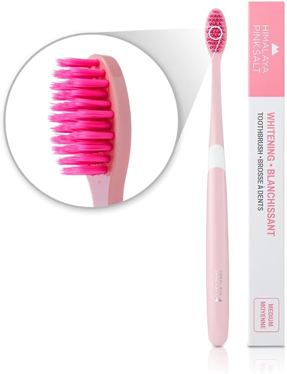 HIMALAYA PINKSALT Natural Toothbrush 1 Count