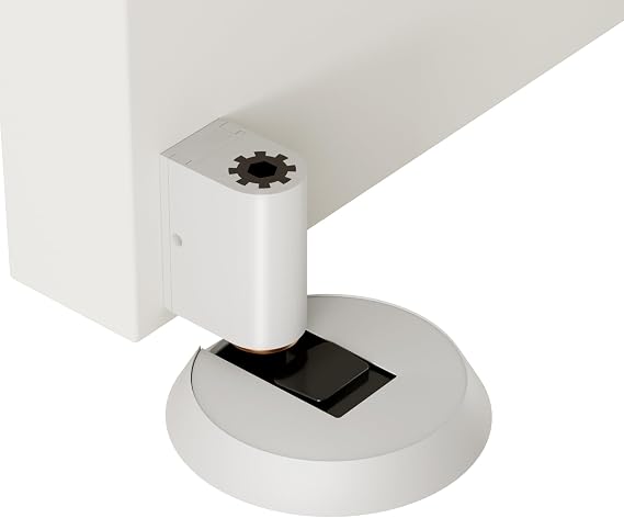 1 Pack Solid Brass Windproof Door Stopper, Mechanical PushLock Design No Drill Installation Heavy Duty & Wall Protector, Ideal for Offices Home Use Baby & Pet Friendly