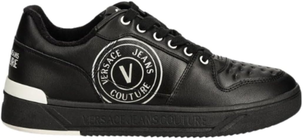 VERSACE JEANS COUTURE Mens Black Modern Low Top Sneaker-EU41
