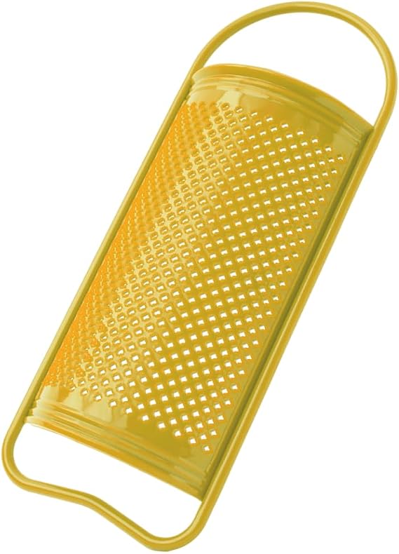 Grater - Plastic Graters for Kitchen - Shredder with Handle - Grater for Fruits, Vegetables, Chocolate & Cheese, Dishwasher Safe, Curved