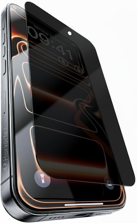 HARVORTEZ Ghost (Privacy) for iPhone 11 Pro Max/XS Max Screen Protector, Anti-Static, 9H Super Strong Tempered Glass, 5D Full Protection, Dust & Scratch Resistant, Case Friendly - Easy to Install