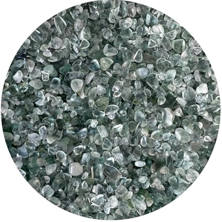 Wholesale Natural Semi Tumbled Green Fluorite Gemstone Chips, Crushed Mini Green Fluorite Crystals, Undrilled Crystal Chips Green Fluorite, 0.25 Pound