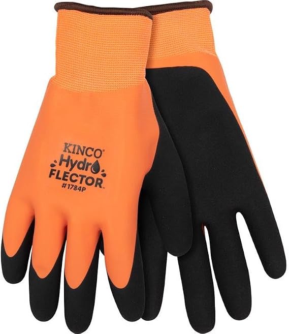 Kinco HydroFlector High-Visibility Orange/Double-Layered Knit Shell/100% Polyester - Medium (1784P-M)